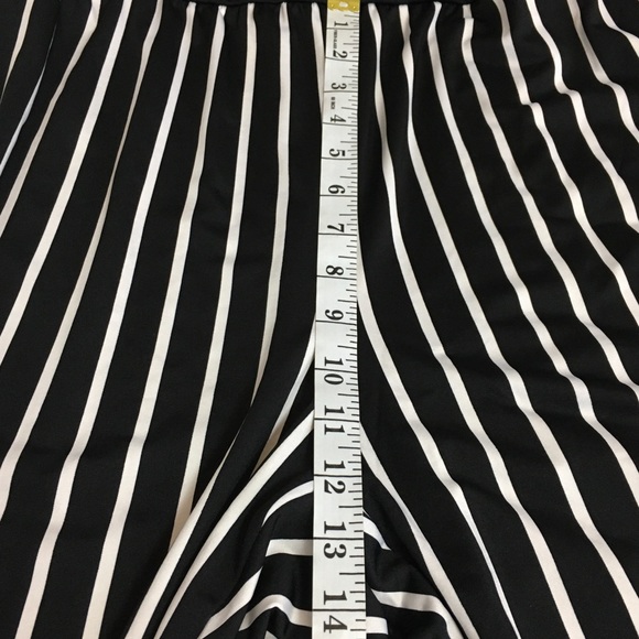 NY Collection Jumpsuit Petite Plus 2XP Striped Lace-Up Casual - Picture 10 of 14